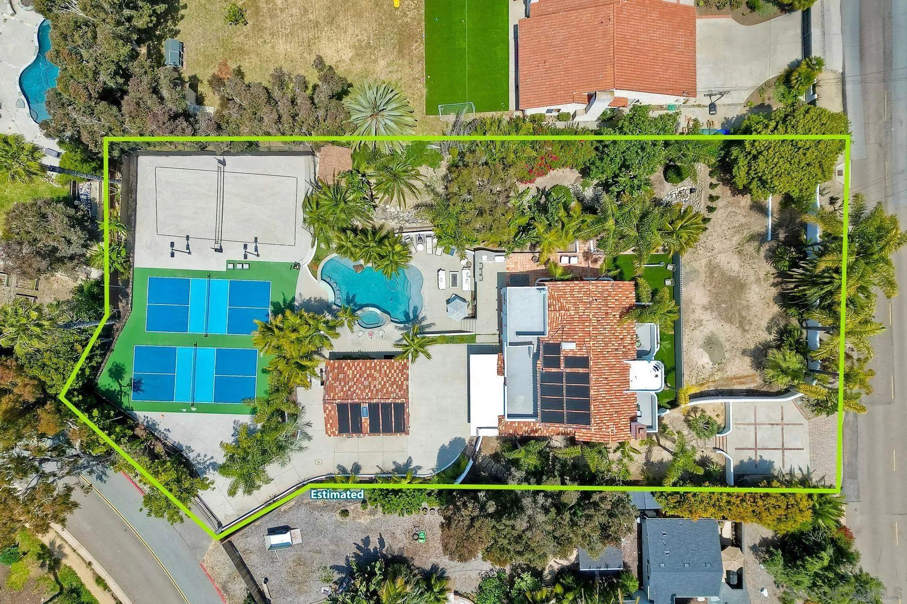 1408 Caudor Street Encinitas, CA 92024 - Photo 60 of 75 an aerial view of a house with a yard and outdoor seating