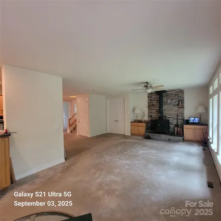 a view of a room with closet
