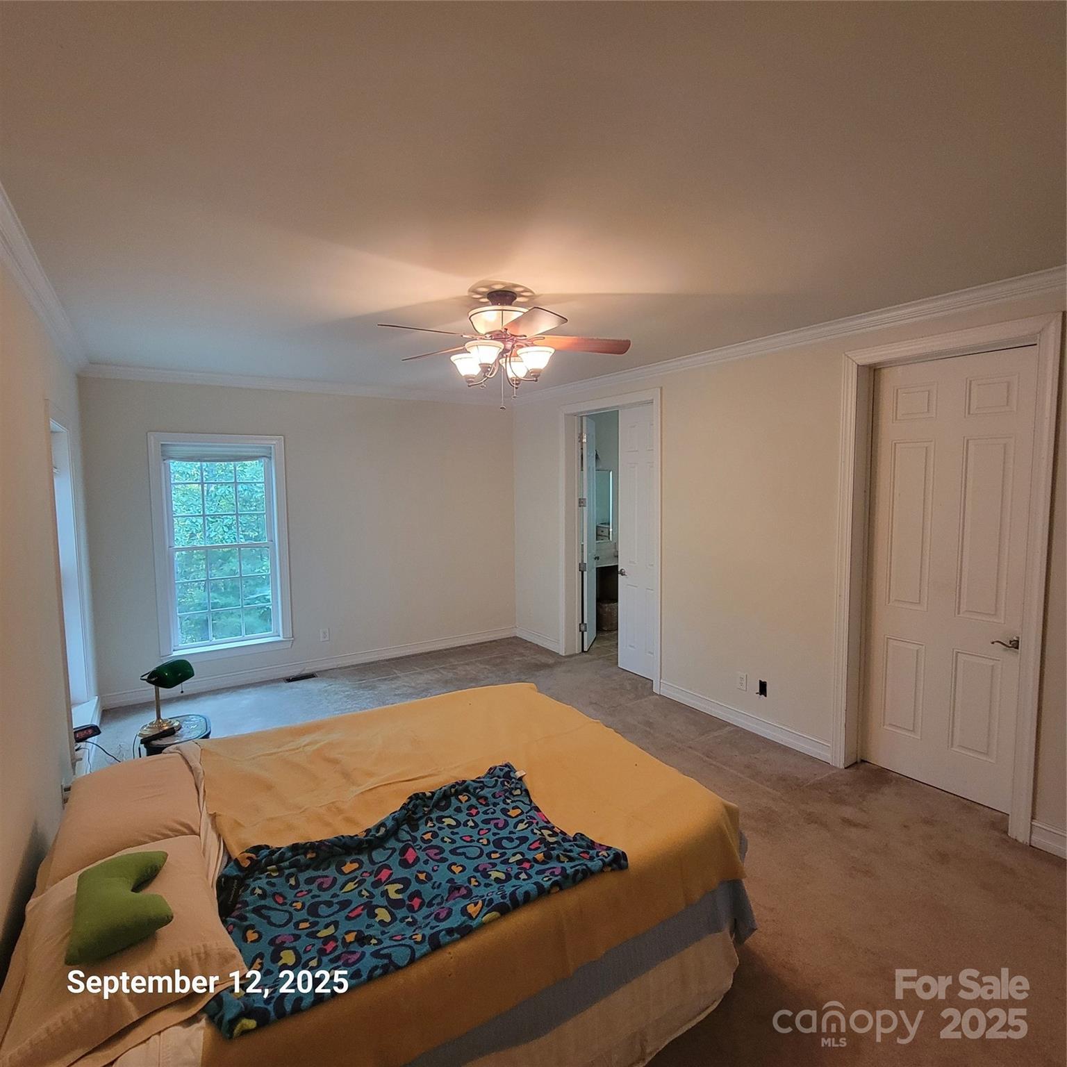 31 Reeds Creek Road Fairview, NC 28730 - Photo 25 of 35 a bedroom with a bed and a chandelier