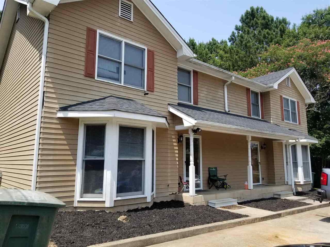 a front view of a house