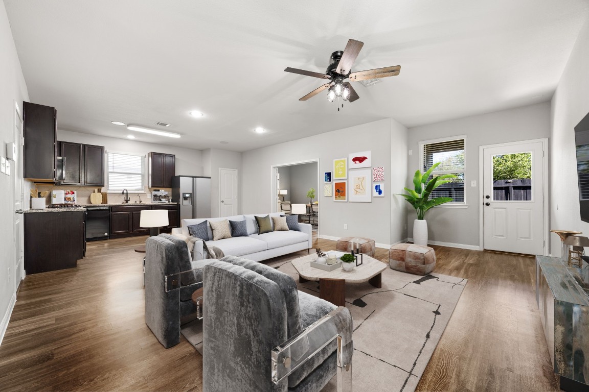 18606 Lansdowne Stream Path Katy, TX 77449 - Photo 8 of 39 Bright and spacious open-concept living room with tons of natural light.