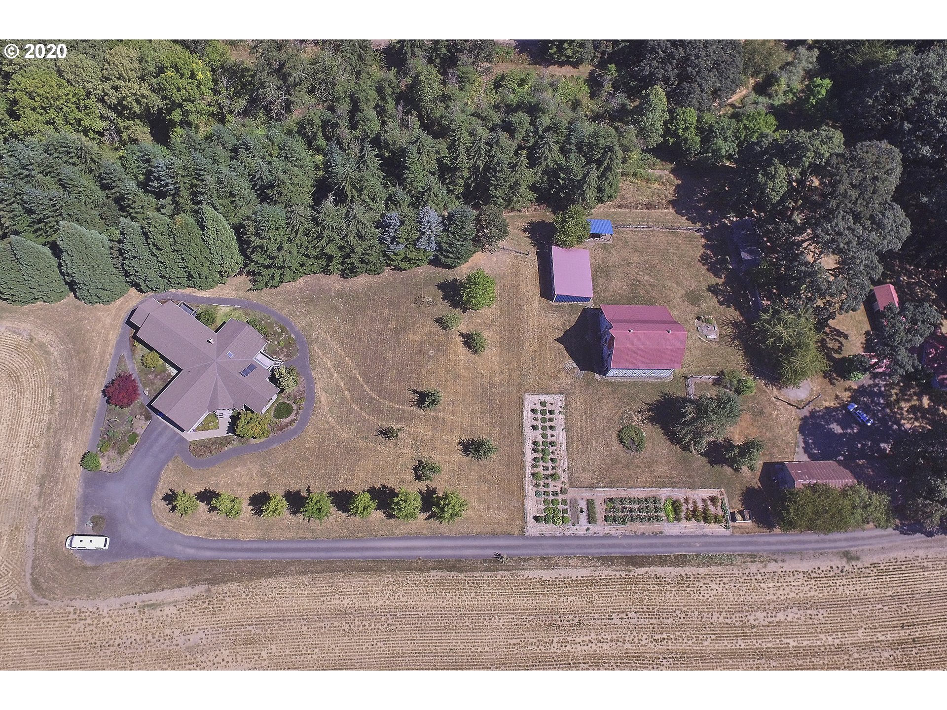 6315 Southeast Whiteson Road Amity, OR 97101 - Photo 14 of 30 a aerial view of a house with a yard