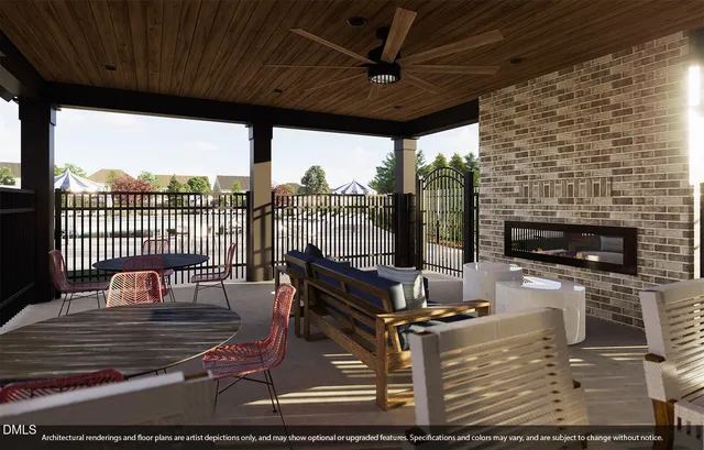 a view of a small yard