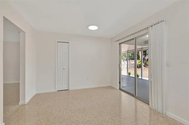 a view of an empty room