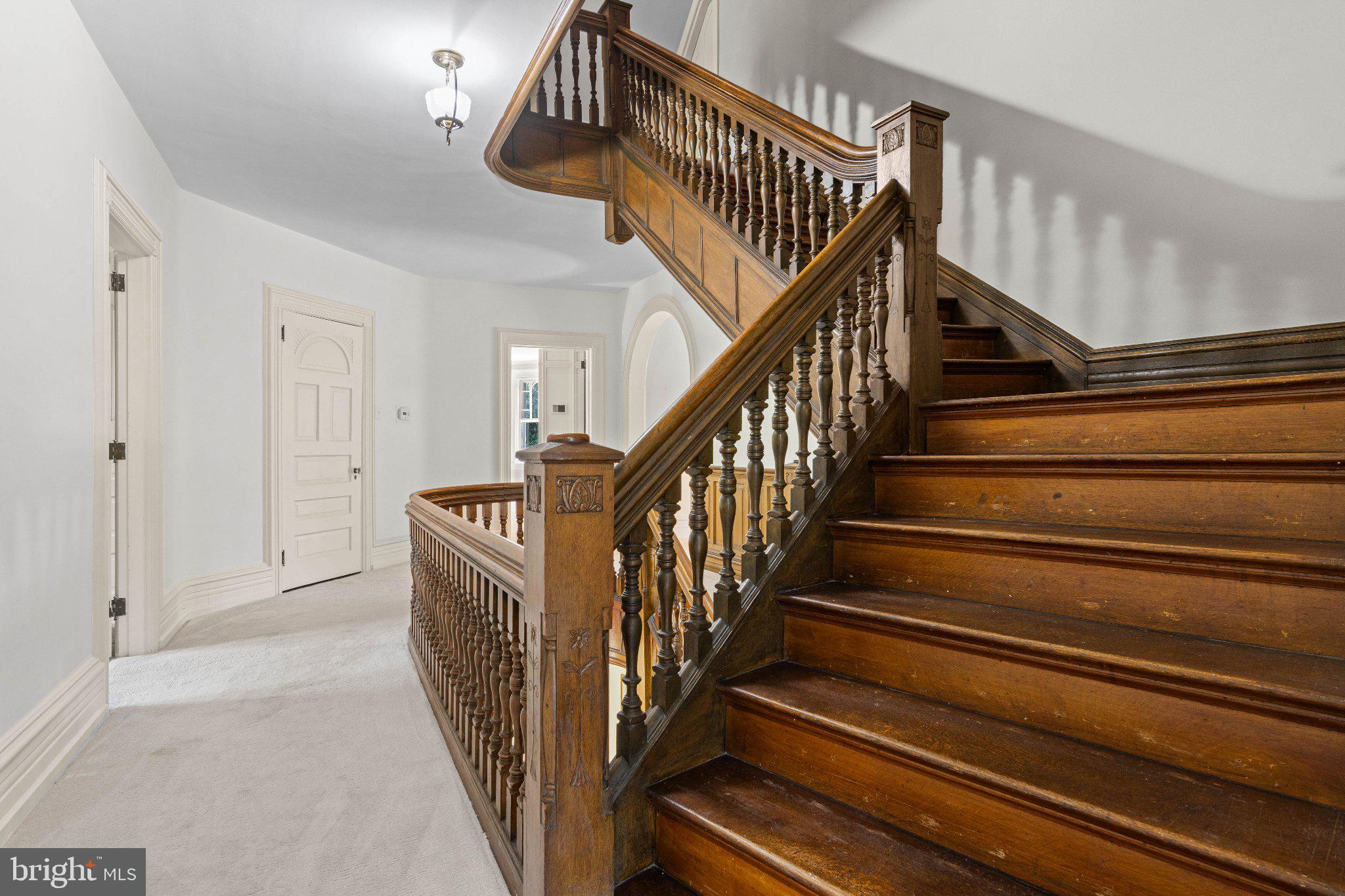 312 South Waterloo Road Devon, PA 19333 - Photo 64 of 112 2nd floor landing to the 3rd floor