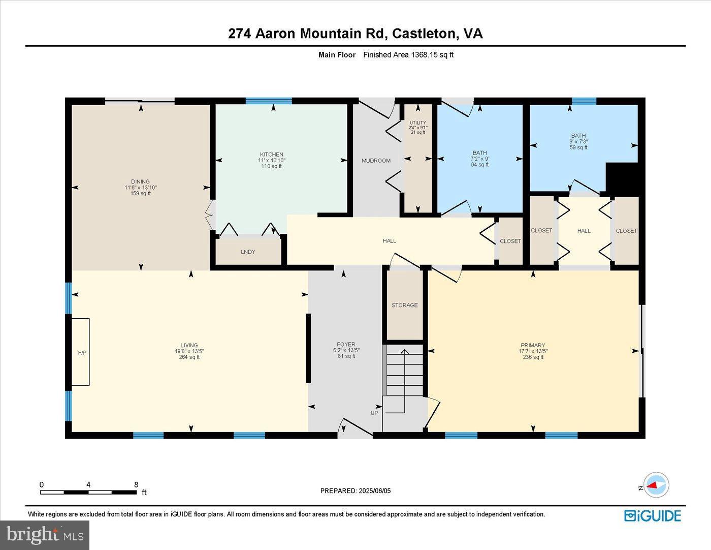 274 A Aaron Mountain Road Castleton, VA 22716 - Photo 76 of 76 Spacious floor plan in Castleton, VA.