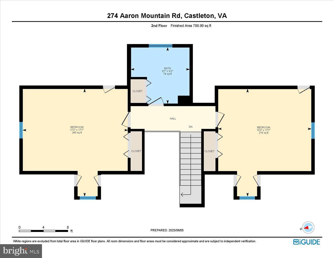 274 A Aaron Mountain Road Castleton, VA 22716 - Photo 63 of 76 Spacious second-floor layout in Castleton, VA.