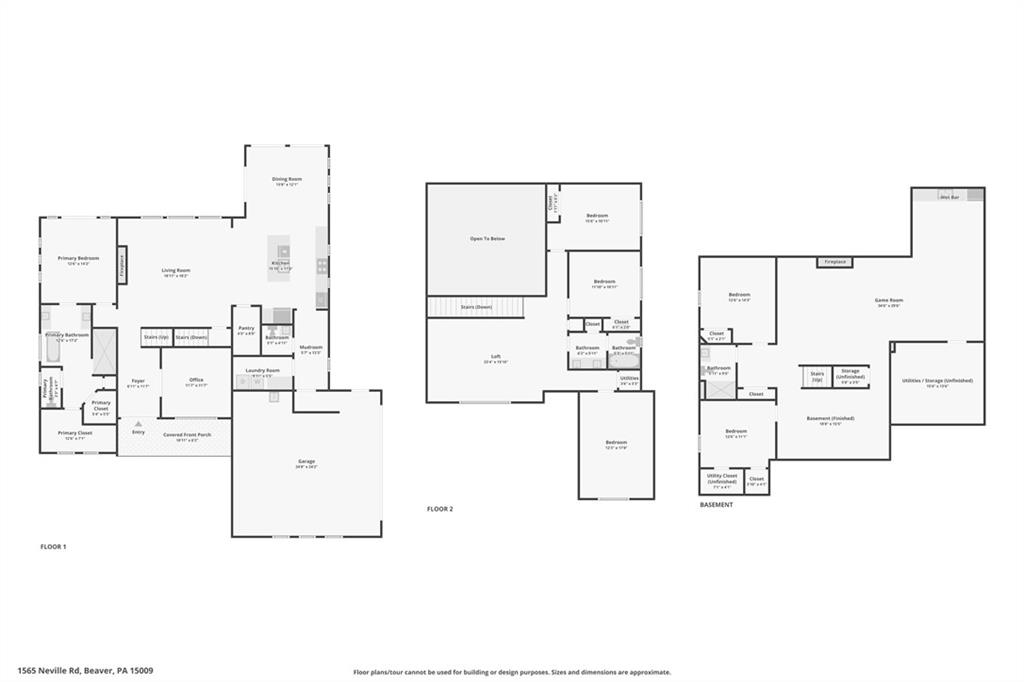 1565 Neville Road Beaver, PA 15009 - Photo 48 of 50 a picture of floor plan