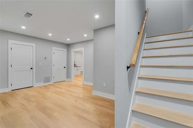 a view of an empty room