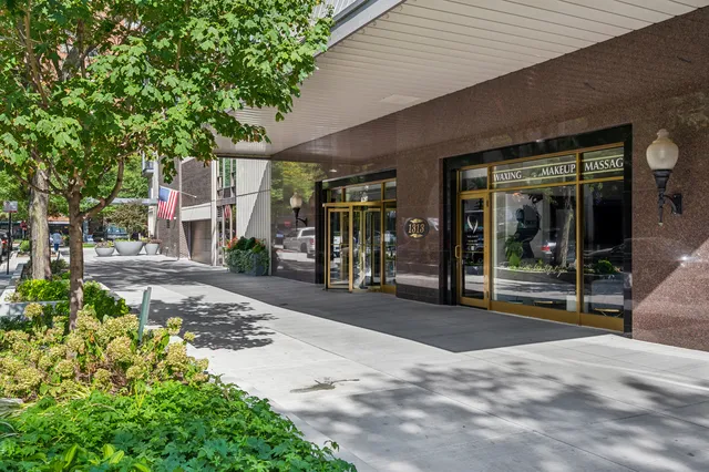 a view of a building with a pathway and a pathway