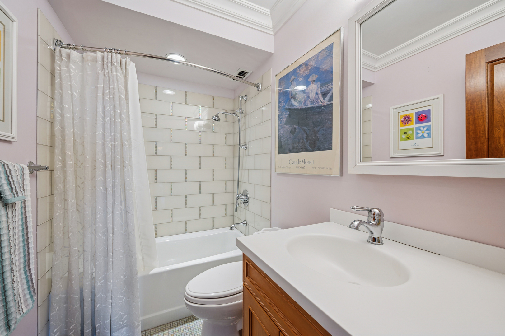1313 North Ritchie Court, Unit 2701 Chicago, IL 60610 - Photo 27 of 33 a bathroom with a sink a toilet and shower