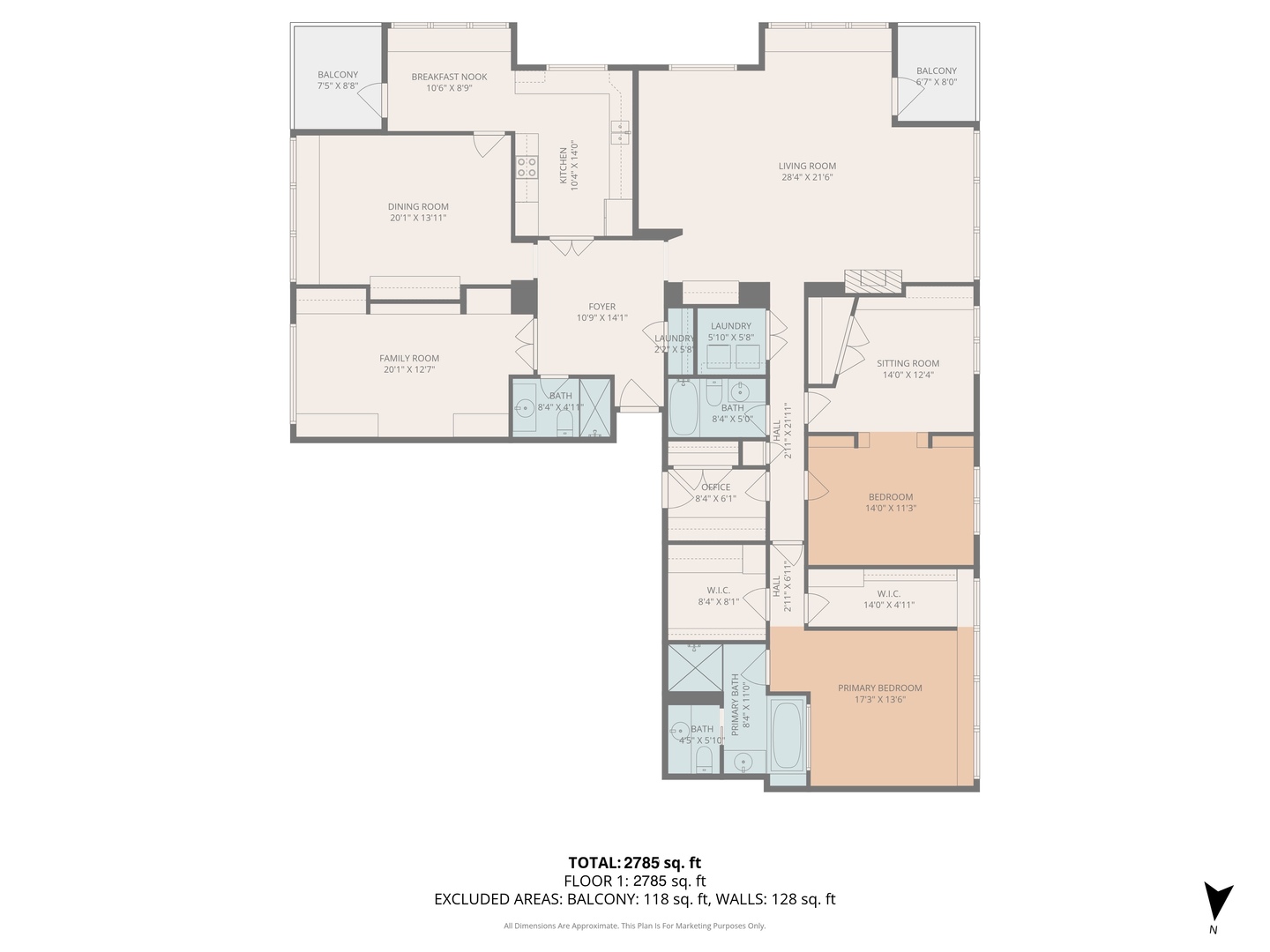 1313 North Ritchie Court, Unit 2701 Chicago, IL 60610 - Photo 29 of 33 a picture of a floor plan