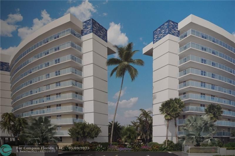 2731 Northeast 14th Street Causeway, Unit 612 Pompano Beach, FL 33062 - Photo 2 of 22 a front view of a building