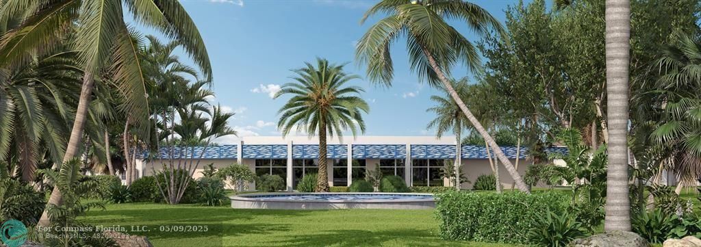 2731 Northeast 14th Street Causeway, Unit 612 Pompano Beach, FL 33062 - Photo 4 of 22 a front view of a house with a garden