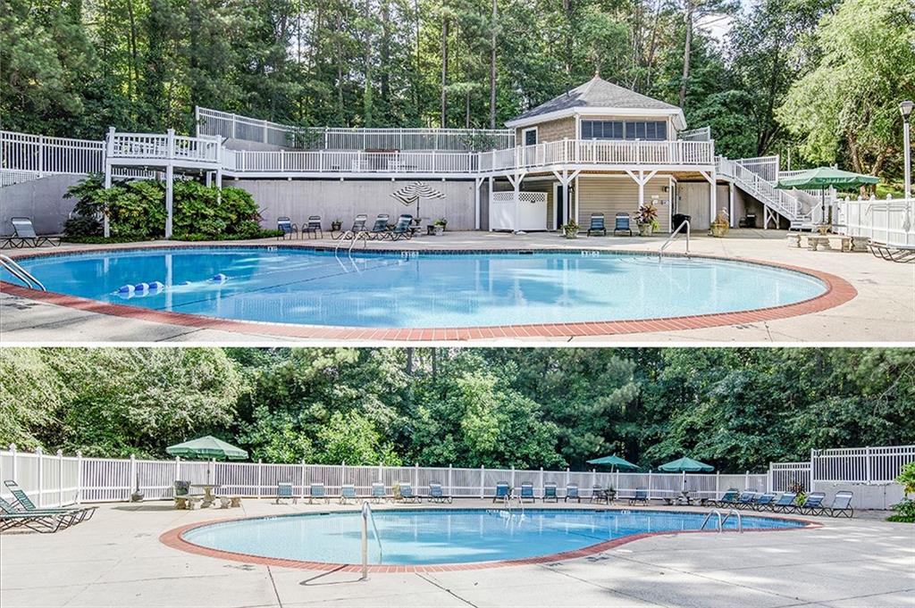 404 Countryside Place Smyrna, GA 30080 - Photo 31 of 36 a view of a swimming pool with a patio