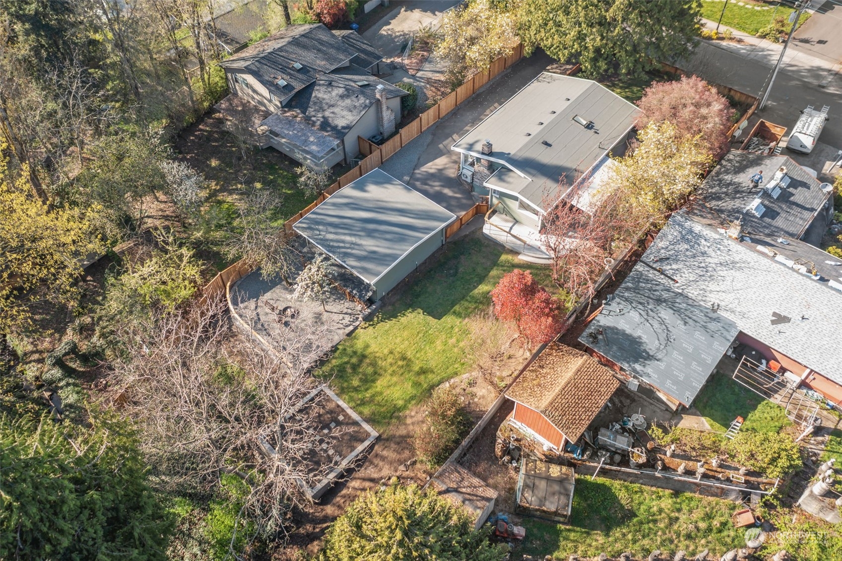 1313 North 28th Street Renton, WA 98056 - Photo 35 of 35 an aerial view of a house with a yard and trees