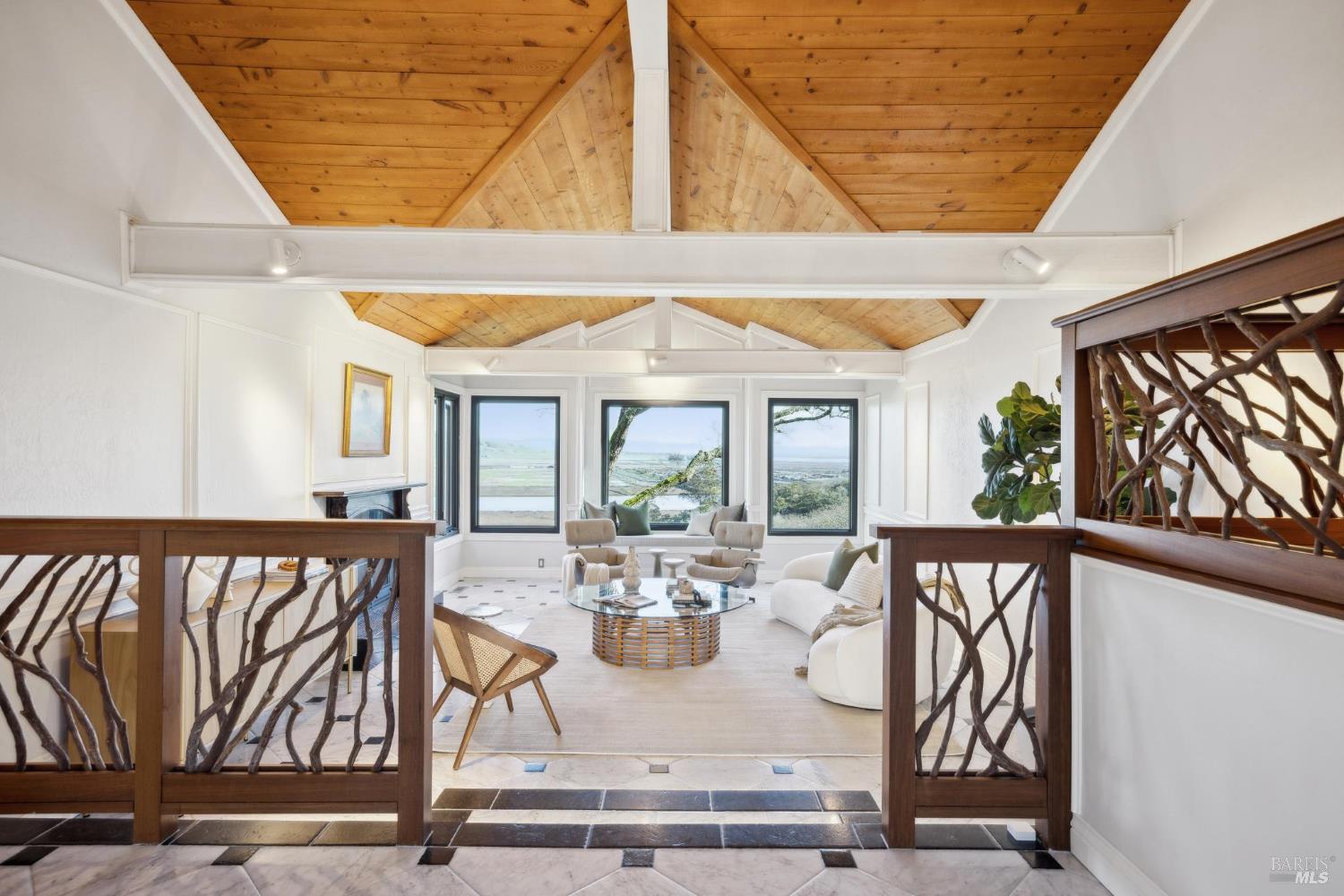 160 Crest Road Novato, CA 94945 - Photo 16 of 85 a view of a dining room with furniture window and wooden floor