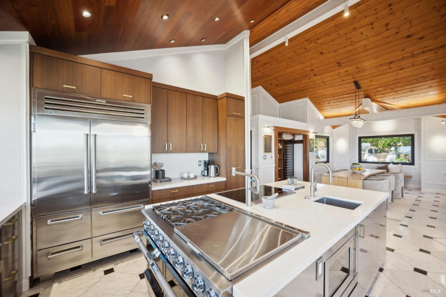 160 Crest Road Novato, CA 94945 - Photo 36 of 85 a kitchen with kitchen island granite countertop a sink and counter space
