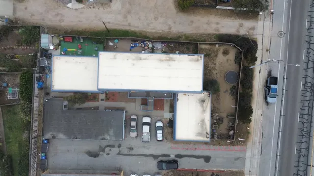 a bathroom with a mirror