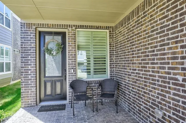 a view of chair and table in the patio