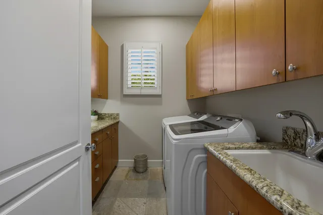 a view of swimming pool with outdoor seating