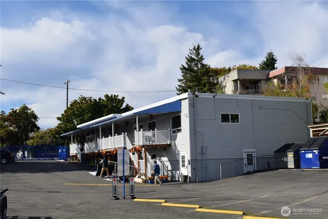 a view of a house with a patio