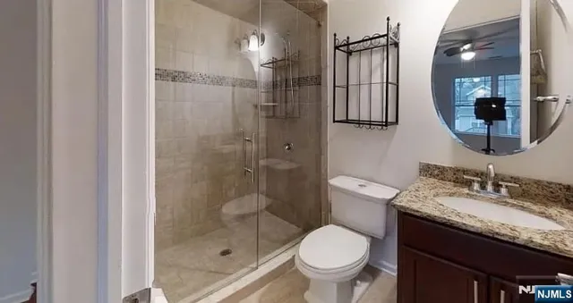 a view of a hallway with closet