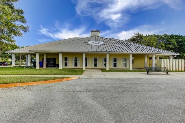 aerial view of an outdoor sitting space