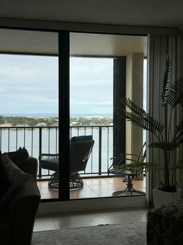 a view of a lake with a big yard