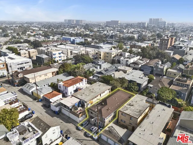 an aerial view of a city