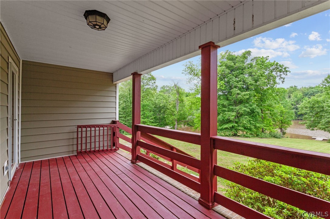1692 Miller Lk Road Rice, VA 23966 - Photo 29 of 35 a view of a porch with wooden floor