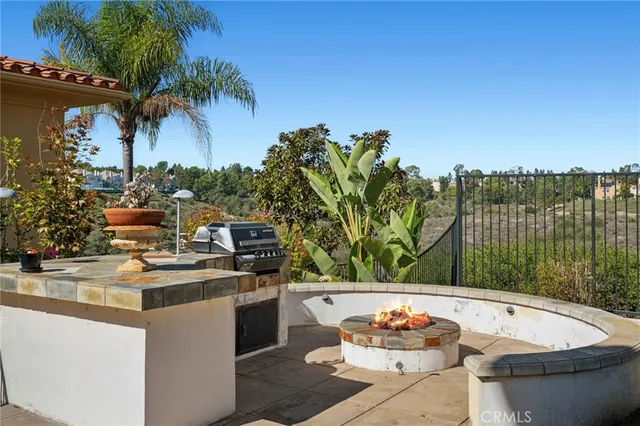 a outdoor view with a sitting space
