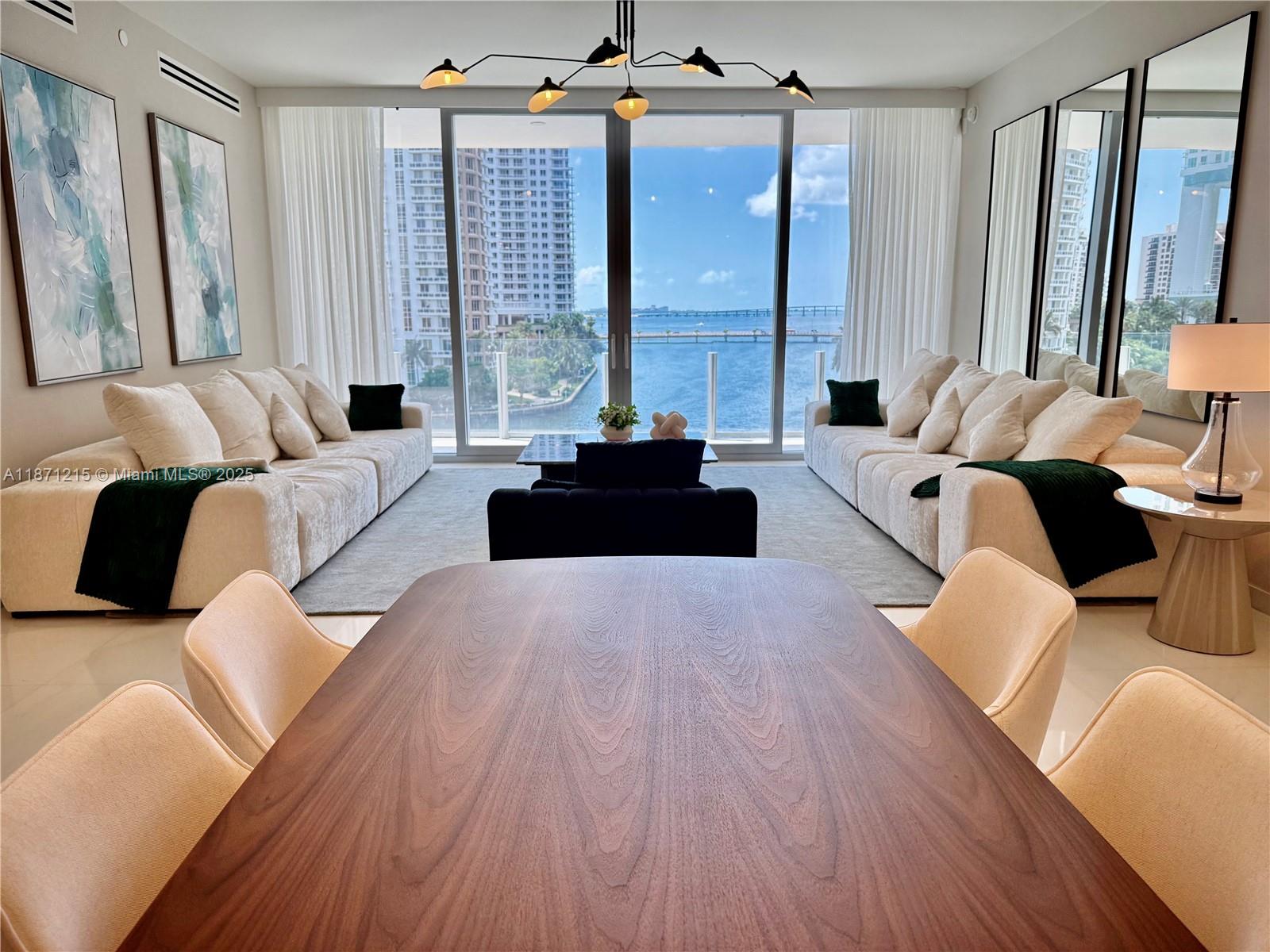 300 Biscayne Blvd Way, Unit 503C Miami, FL 33131 - Photo 3 of 64 a living room with furniture and large windows