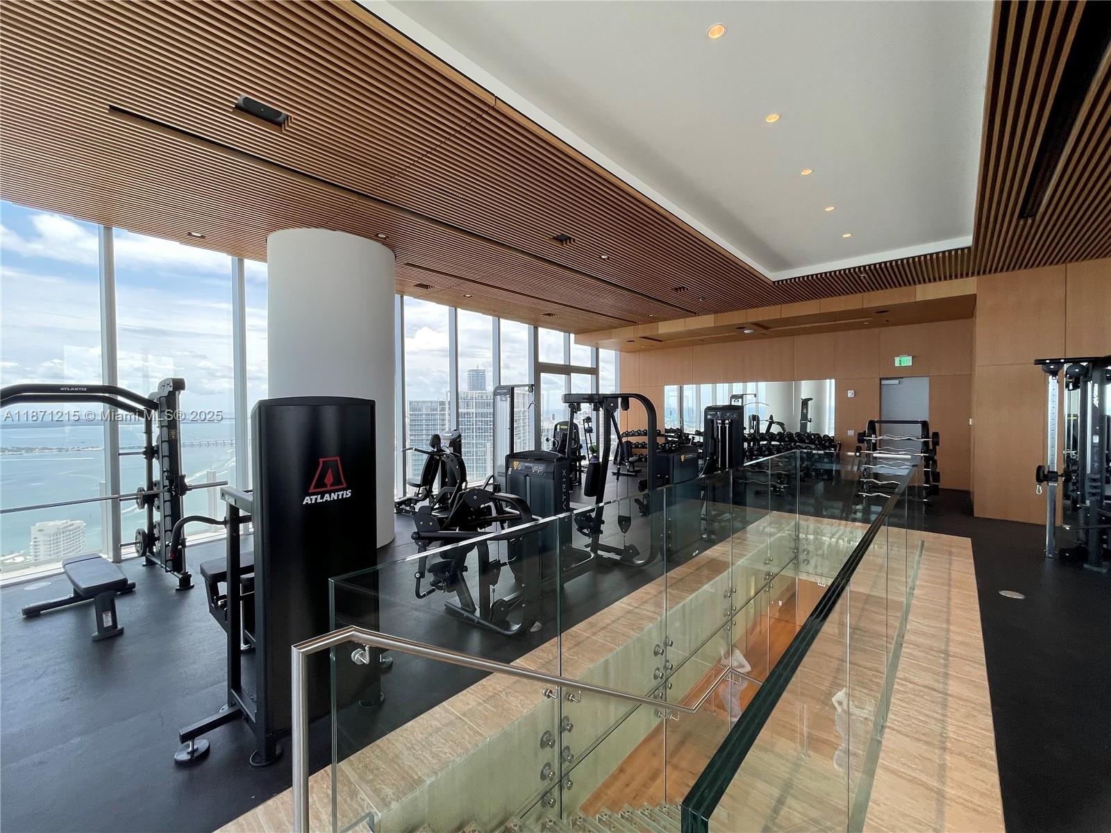 300 Biscayne Blvd Way, Unit 503C Miami, FL 33131 - Photo 47 of 64 a view of a room with gym equipment