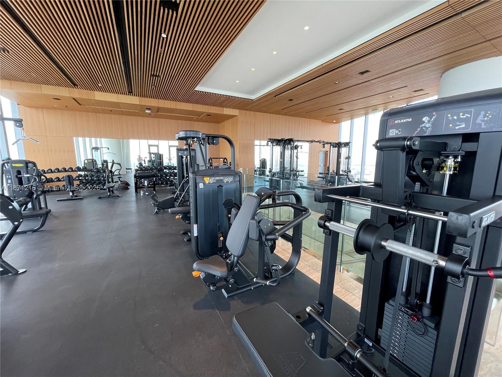 300 Biscayne Blvd Way, Unit 503C Miami, FL 33131 - Photo 49 of 64 a view of a room with gym equipment