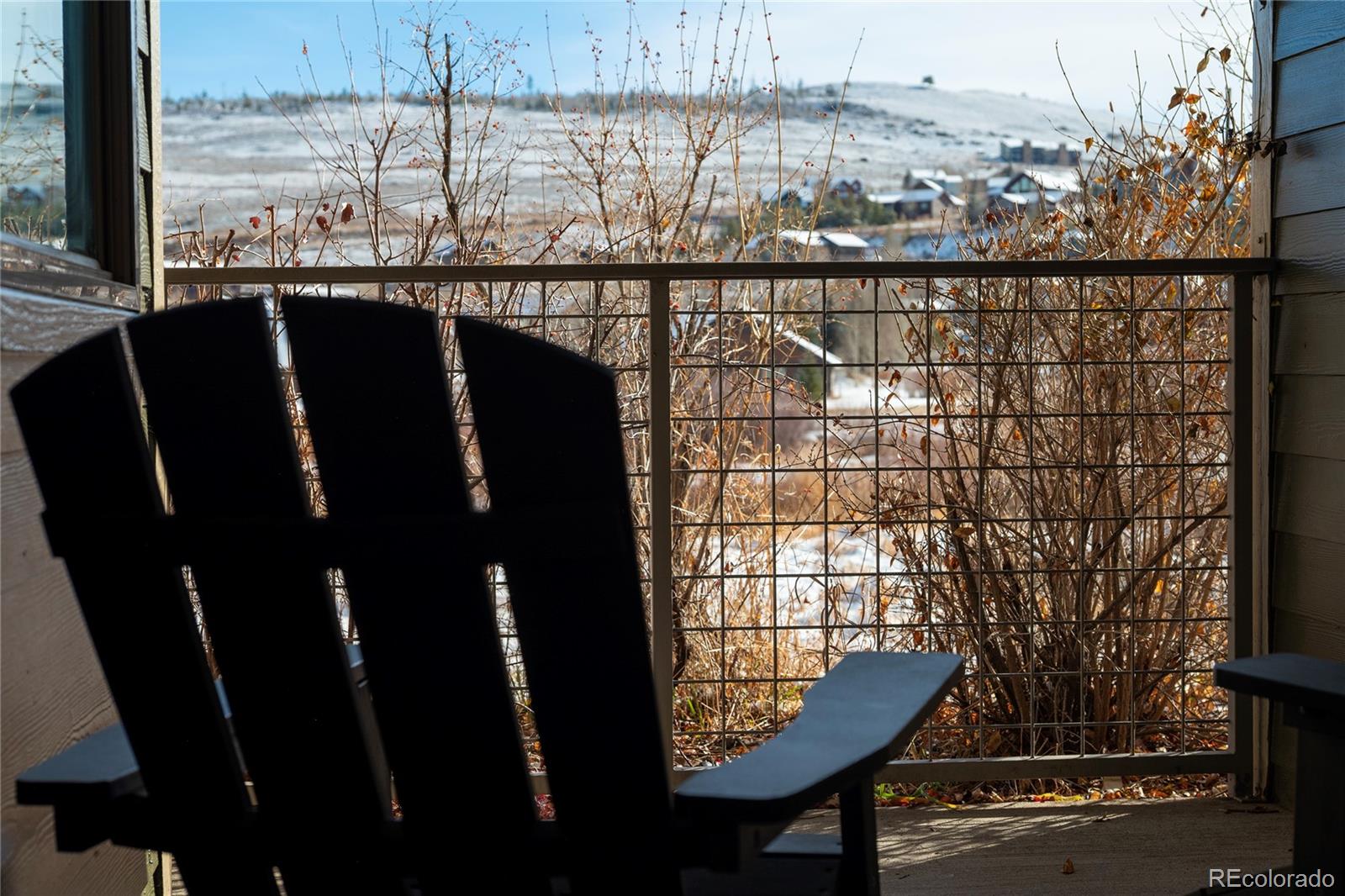 154 Village Road, Unit C103 Granby, CO 80446 - Photo 33 of 39 a view of a balcony with chairs