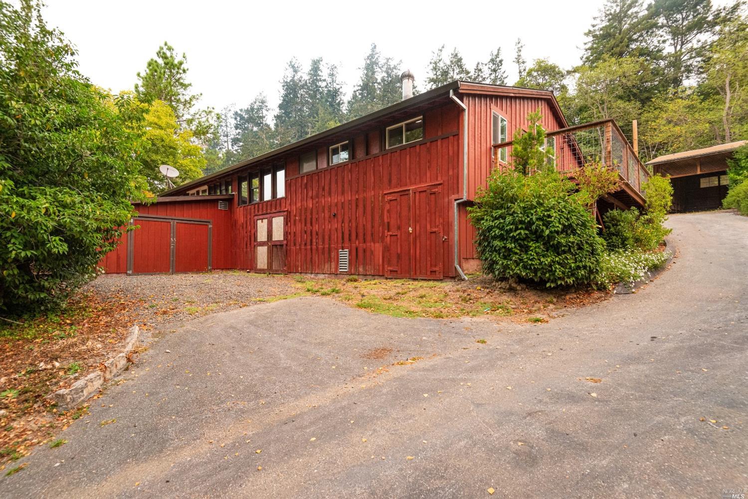 969 Furlong Road Sebastopol, CA 95472 - Photo 1 of 1 a front view of a house with a garage