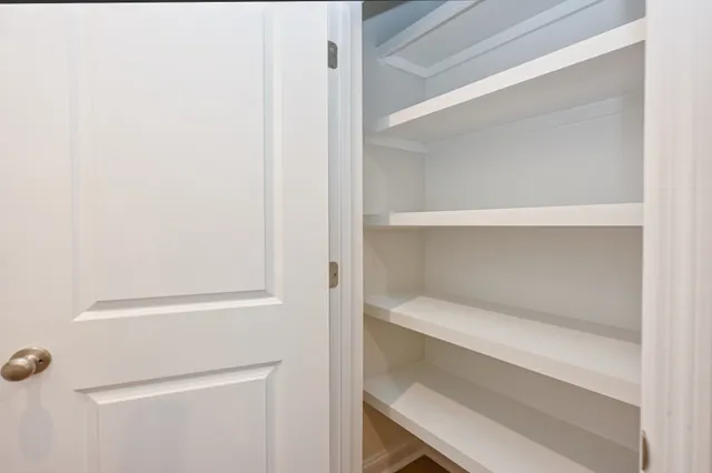 a close view of closet