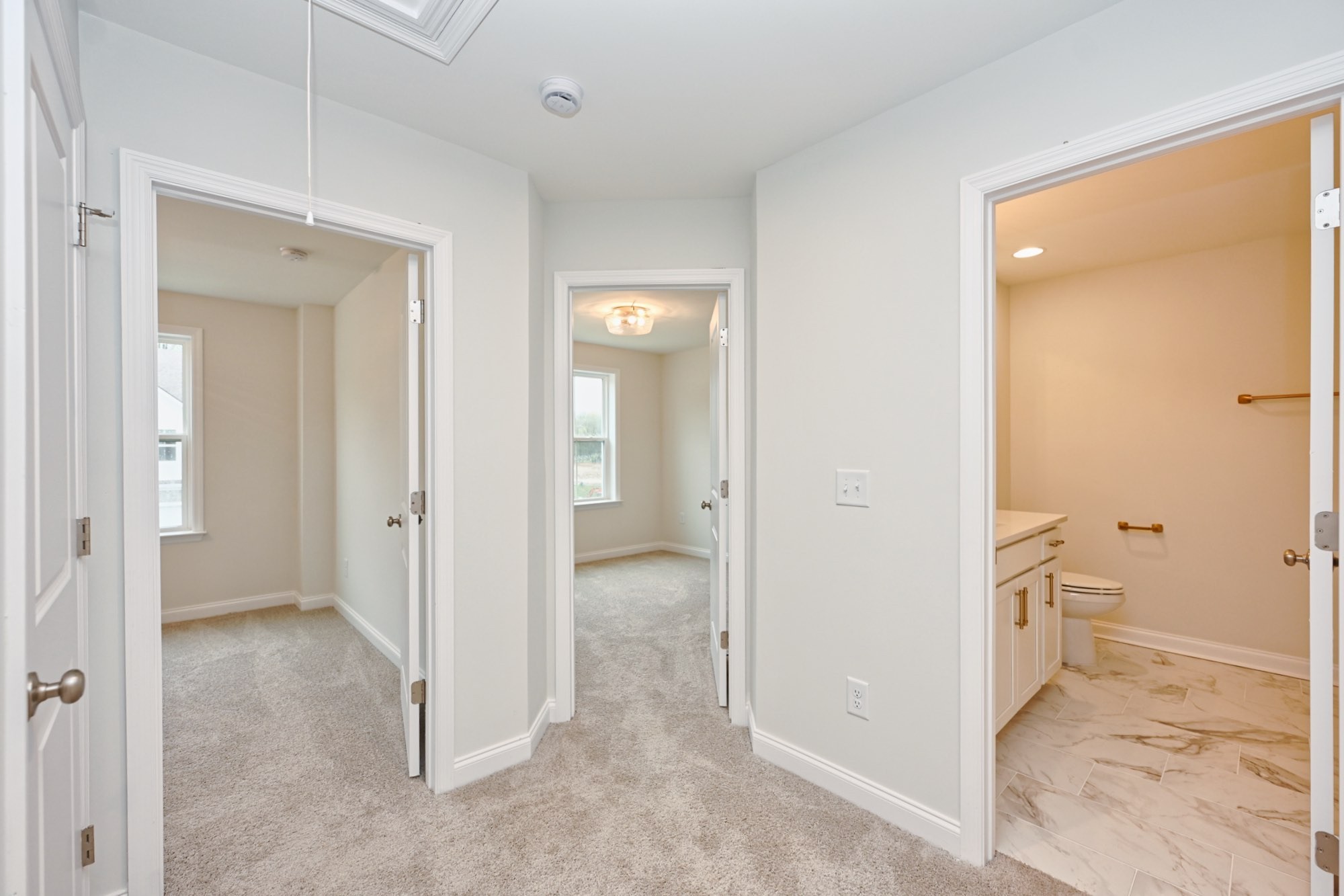 2305 Juneau Lane Columbia, TN 38401 - Photo 37 of 50 wooden floor with a bathroom and a mirror