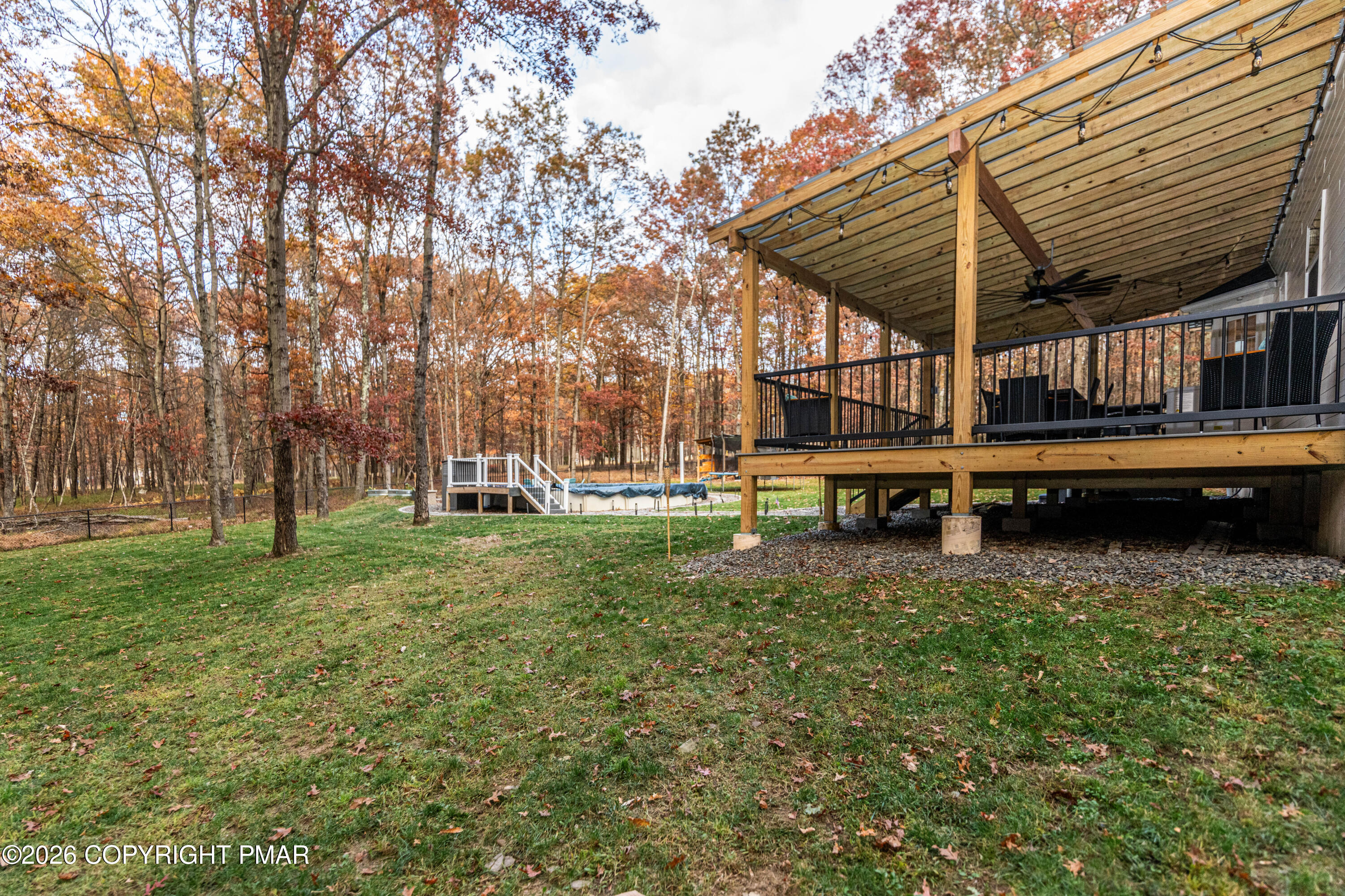 140 Alcott Lane Effort, PA 18330 - Photo 70 of 76 a view of a house with a yard porch and sitting area