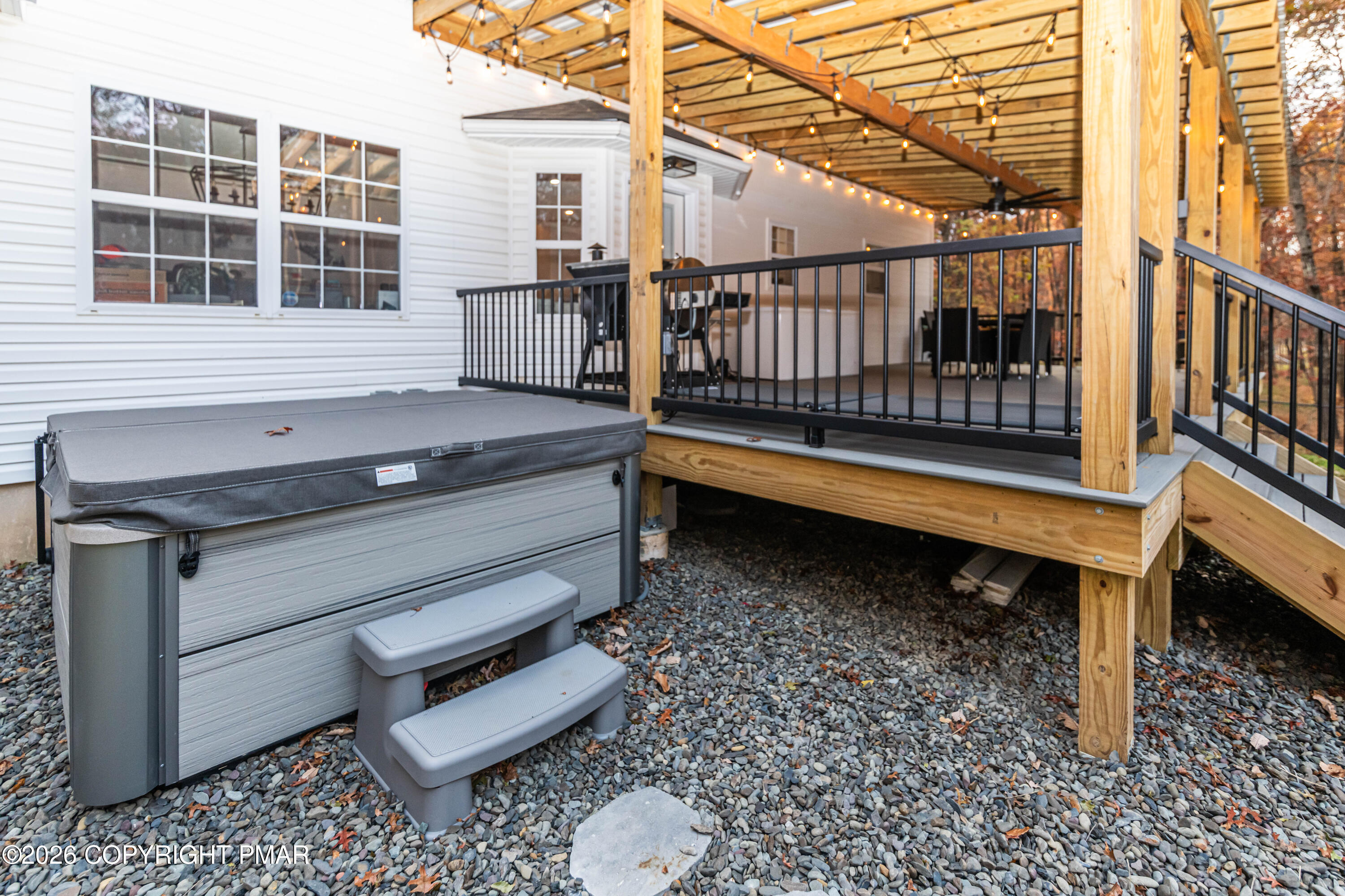 140 Alcott Lane Effort, PA 18330 - Photo 72 of 76 a bench sitting in front of a building