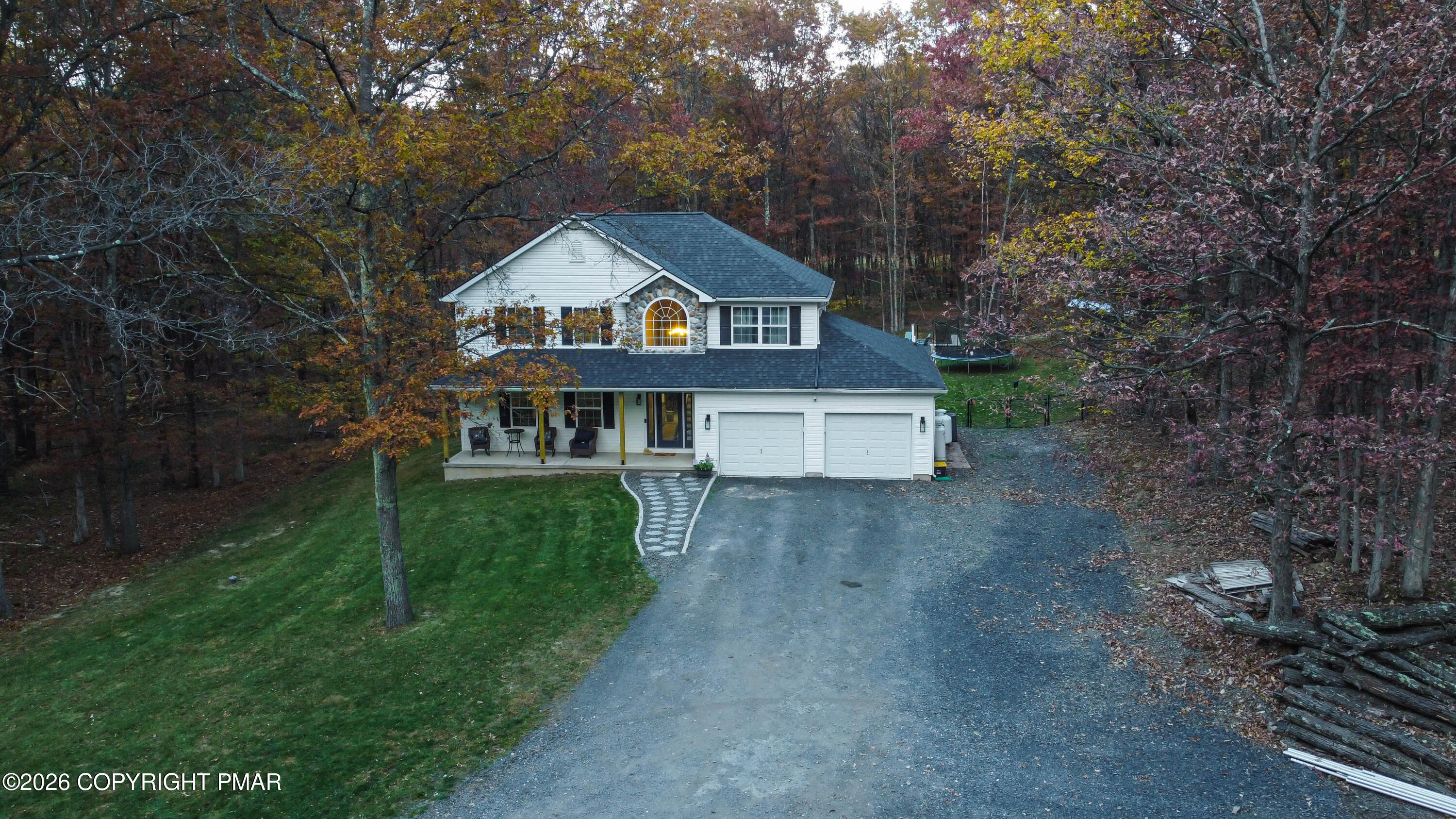 140 Alcott Lane Effort, PA 18330 - Photo 74 of 76 a front view of a house with a yard