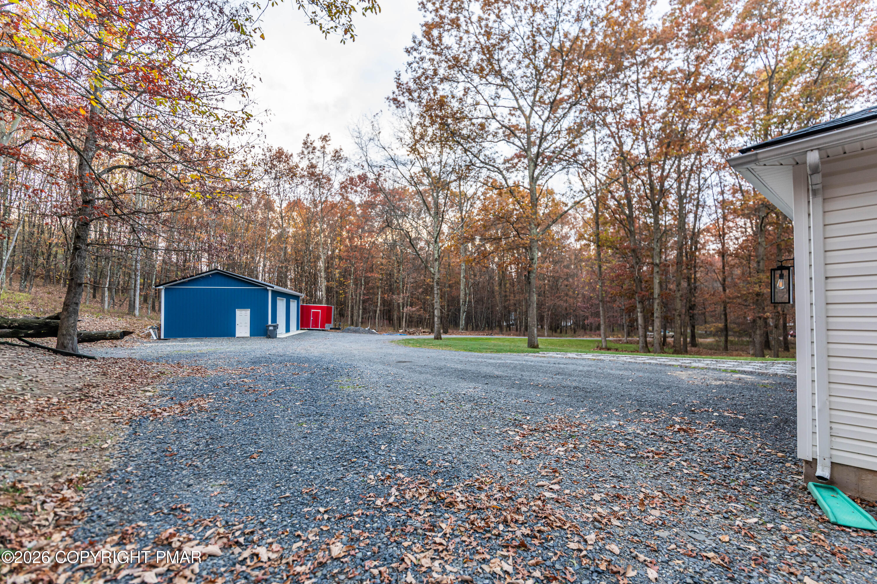 140 Alcott Lane Effort, PA 18330 - Photo 76 of 76 a view of a house with backyard and trees