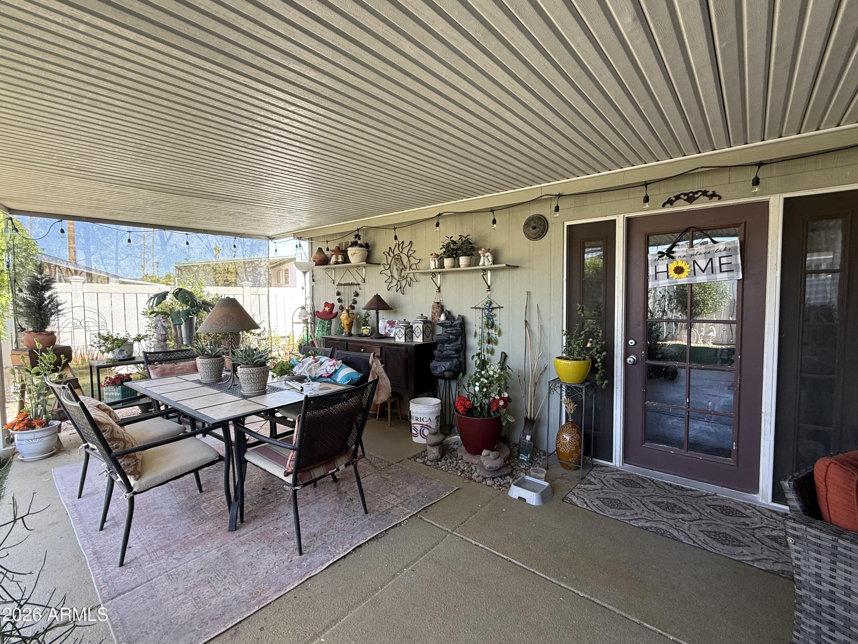 201 South Greenfield Road, Unit 195 Mesa, AZ 85206 - Photo 7 of 27 Back Covered Patio