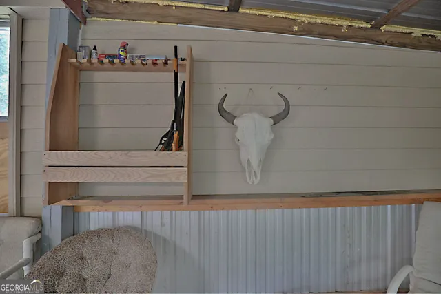 a view of storage and utility room