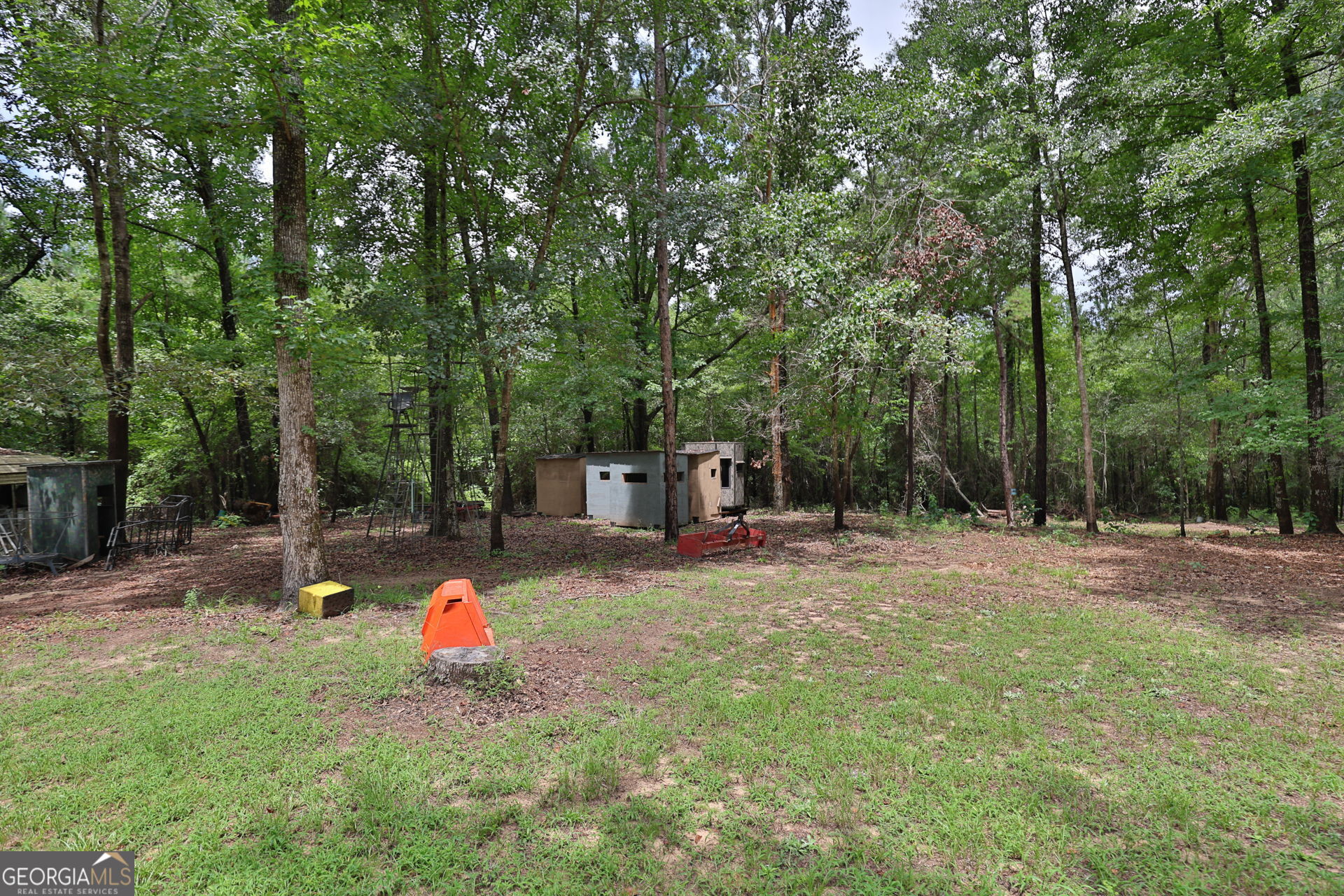 1455 McAllister Road Buena Vista, GA 31803 - Photo 40 of 45 a backyard of a house with table and chairs