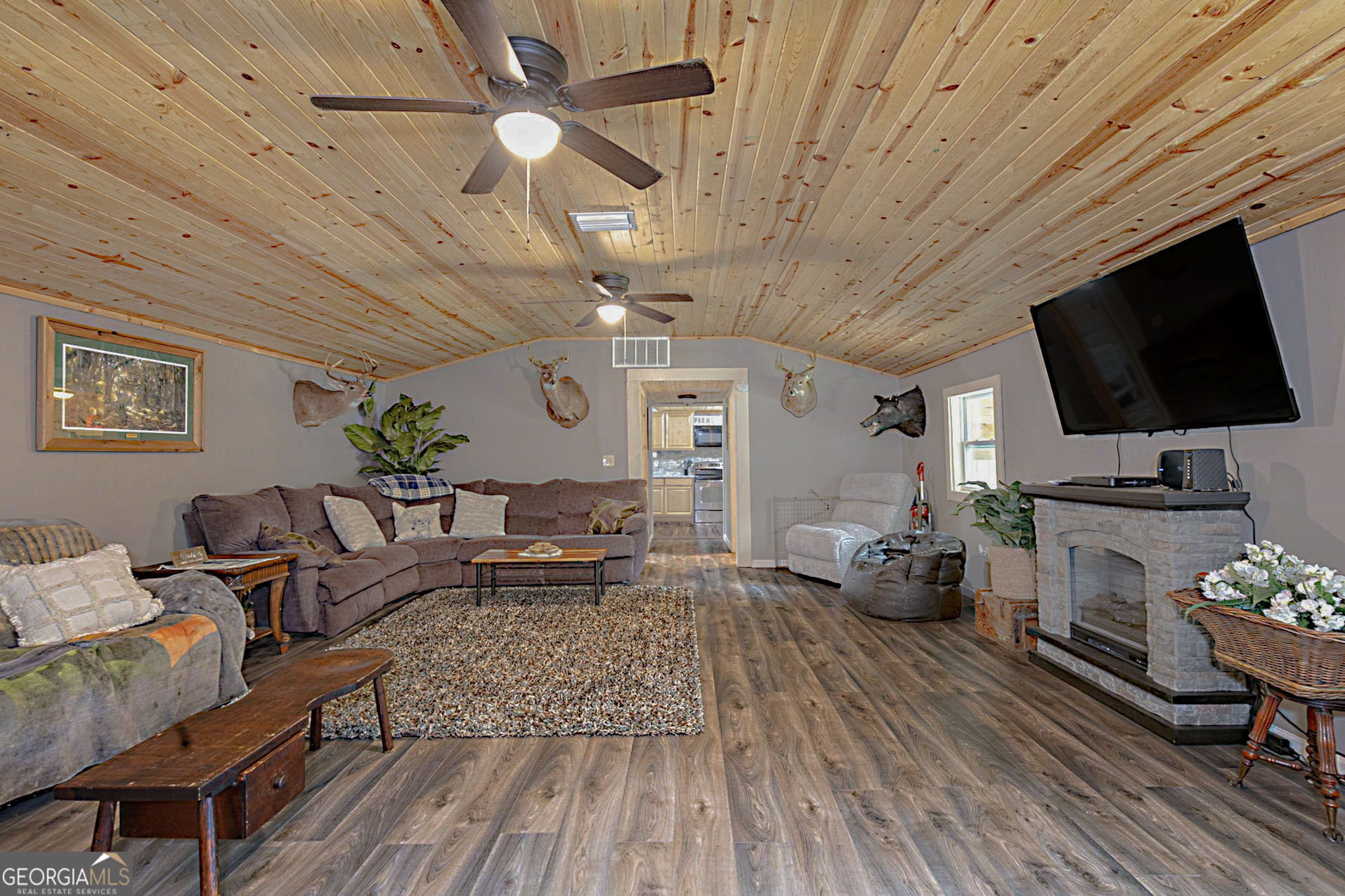 1455 McAllister Road Buena Vista, GA 31803 - Photo 7 of 45 a living room with furniture and a flat screen tv