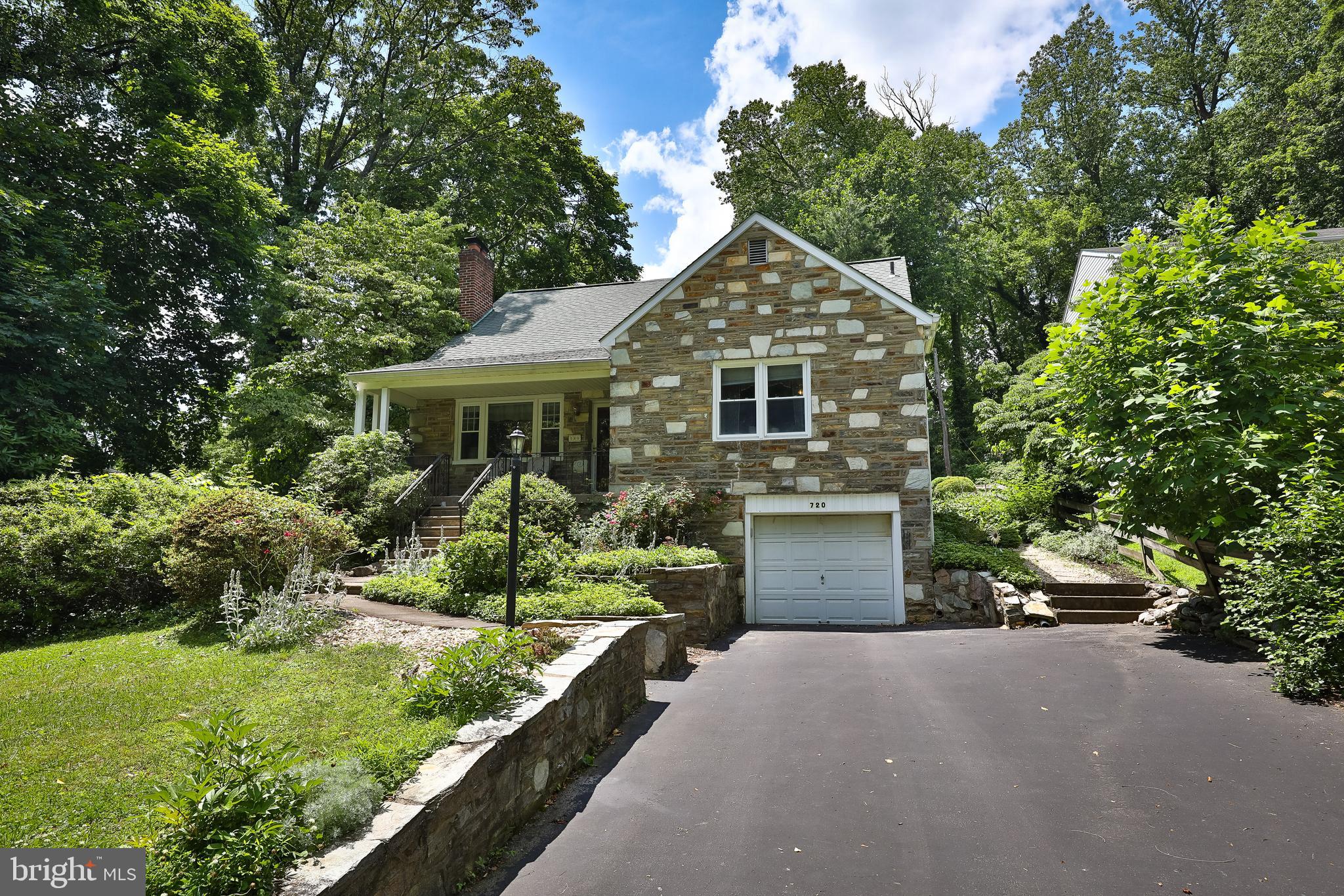 720 Camberly Road Glenside, PA 19038 - Photo 2 of 29 Large Driveway leading up to Garage