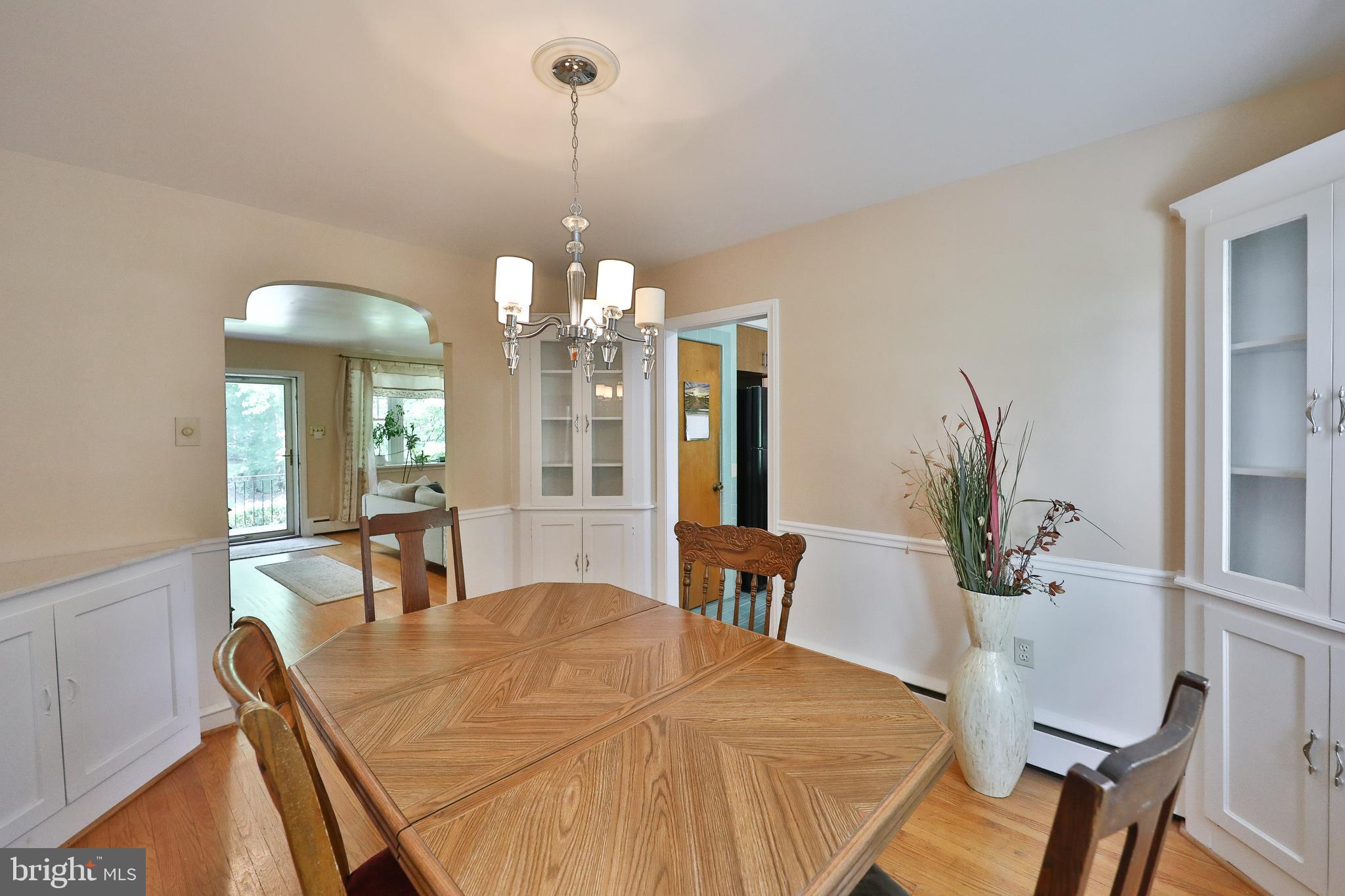720 Camberly Road Glenside, PA 19038 - Photo 14 of 29 Dining Room with wainscoting, Chandelier