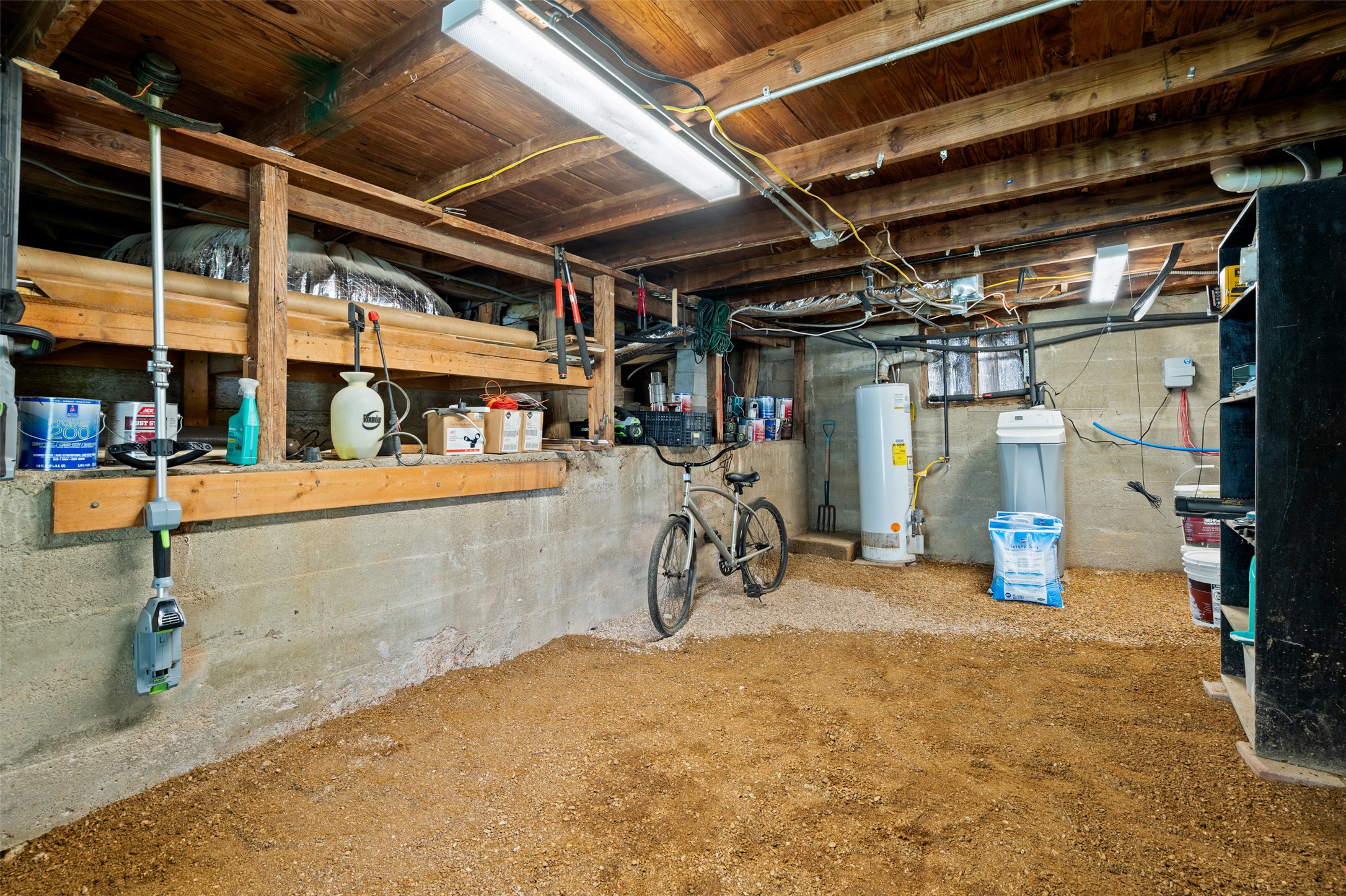508 Main Street Marble Falls, TX 78654 - Photo 29 of 30 Enclosed walk-out basement used for storage.